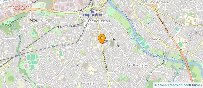 localisation de l'entreprise O2 NANTES SUD à REZE