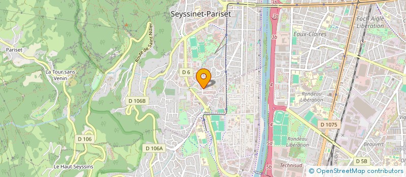 localisation de l'entreprise O2 PISCINES ET JARDINS  SEYSSINET-PARISET