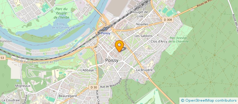 localisation de l'entreprise O2 POISSY à POISSY
