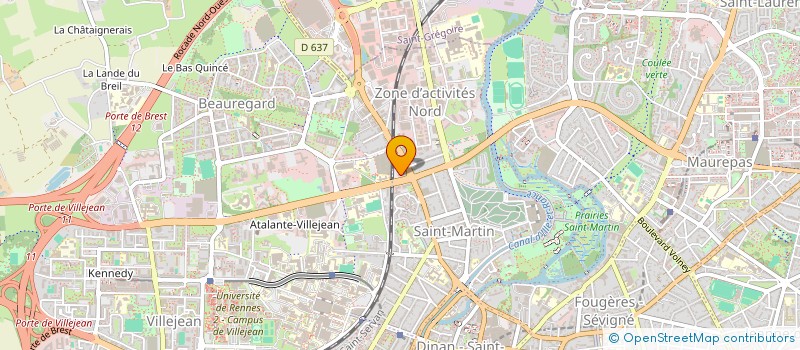 localisation de l'entreprise O2 RENNES - BROCELIANDE à RENNES