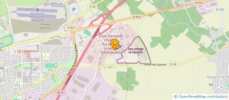 localisation de l'entreprise O2-RIVES à CHARTRES