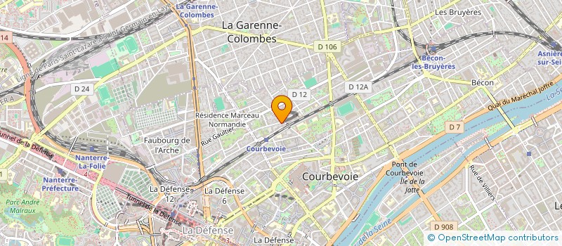 localisation de l'entreprise O2 S - OXYGENE SANTE SERVICE à NANTERRE