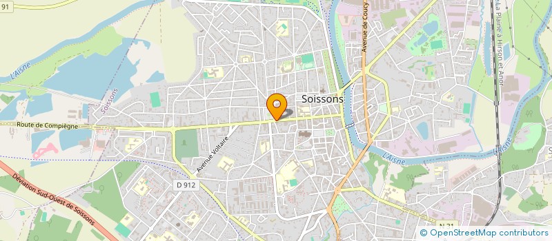 localisation de l'entreprise O2 SOISSONS à SOISSONS