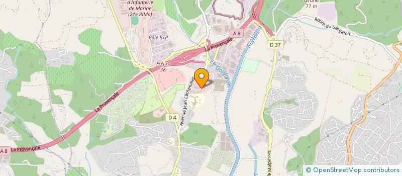 localisation de l'entreprise O2 TOIT FREJUS  ROQUEBRUNE-SUR-ARGENS