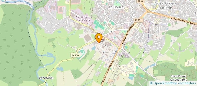 localisation de l'entreprise O2 TRAVAUX LAVAL  LE MANS