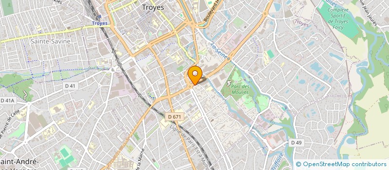 localisation de l'entreprise O2 TROYES à TROYES