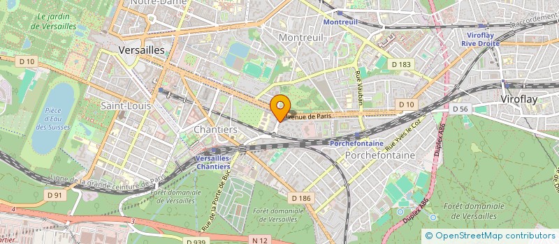 localisation de l'entreprise O21 à VERSAILLES