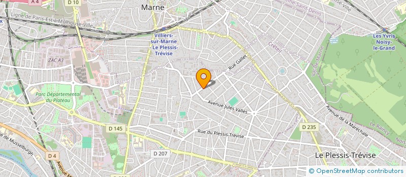 localisation de l'entreprise O2A à CHAMPIGNY-SUR-MARNE