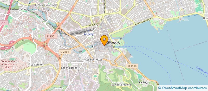 localisation de l'entreprise O2A à ANNECY