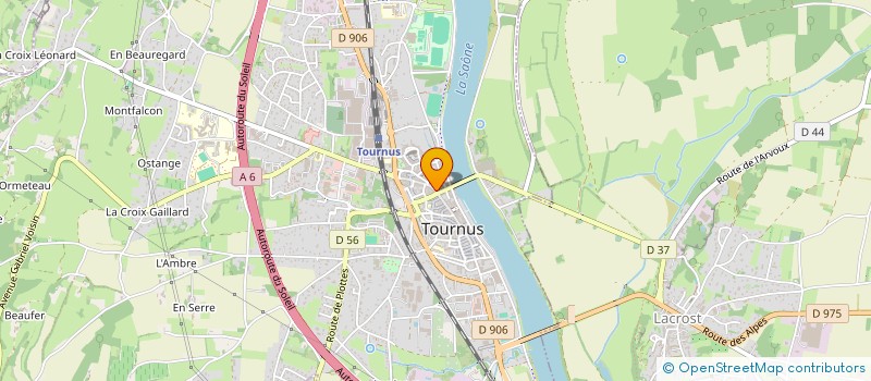 localisation de l'entreprise O2A  TOURNUS