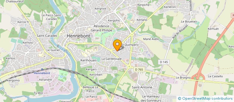 localisation de l'entreprise O2A DIFFUSION  HENNEBONT