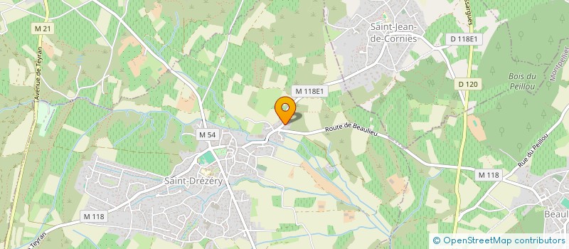 localisation de l'entreprise O2B  SAINT-DREZERY