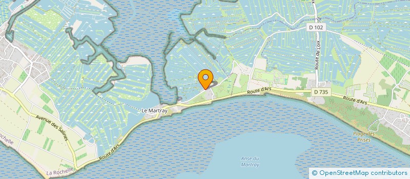 localisation de l'entreprise O2C IMMO  ARS-EN-RE