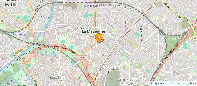 localisation de l'entreprise O2C REAL ESTATE  LA MADELEINE