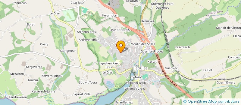 localisation de l'entreprise O2CEAN  DAOULAS