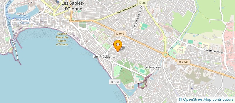 localisation de l'entreprise O2CM à LES SABLES D'OLONNE