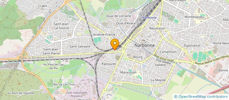localisation de l'entreprise O2FORM  NARBONNE