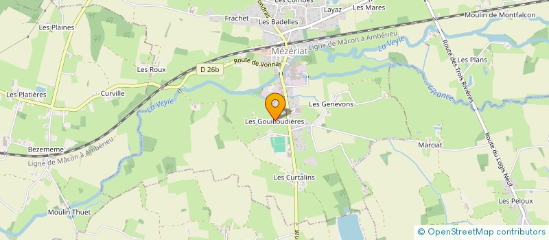localisation de l'entreprise O2H  MEZERIAT