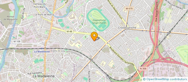 localisation de l'entreprise O2HUB à MARCQ-EN-BARŒUL