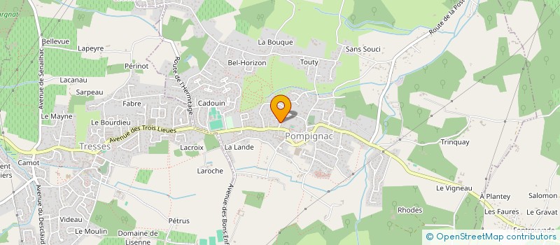 localisation de l'entreprise O2I  POMPIGNAC