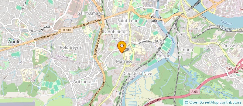 localisation de l'entreprise O2I à BAYONNE