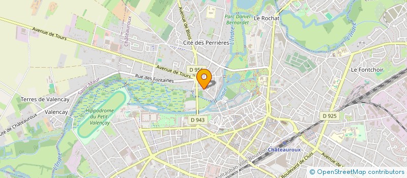 localisation de l'entreprise O2IMMO à CHATEAUROUX
