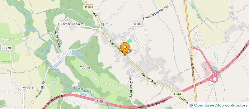 localisation de l'entreprise O2JC  THEZE