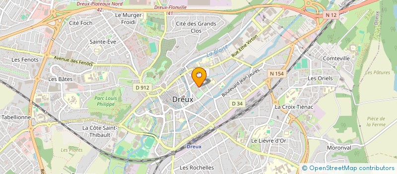 localisation de l'entreprise O2K TRANS à DREUX