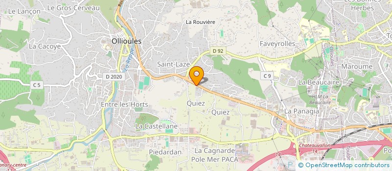 localisation de l'entreprise O2L  OLLIOULES