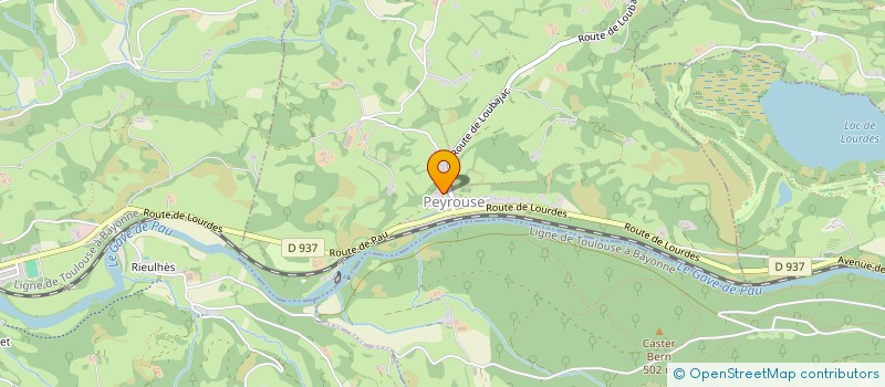 localisation de l'entreprise O2LOURDES  PEYROUSE
