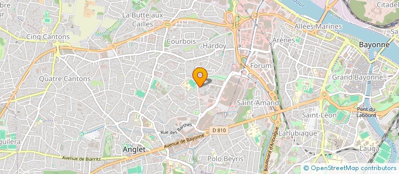 localisation de l'entreprise O2LYNX à ANGLET