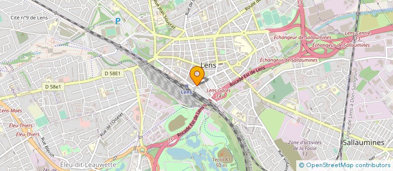 localisation de l'entreprise O2M à LENS