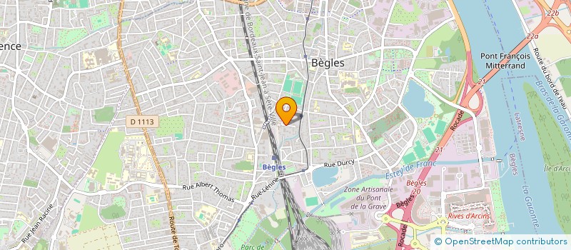 localisation de l'entreprise O2M à BEGLES