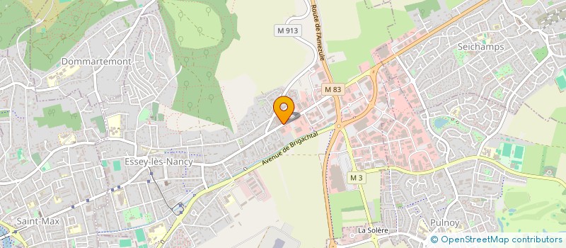 localisation de l'entreprise O2M SANTE à ESSEY-LES-NANCY