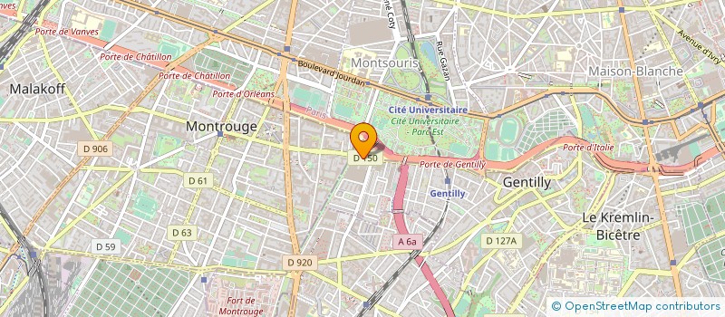 localisation de l'entreprise O2MA à GENTILLY