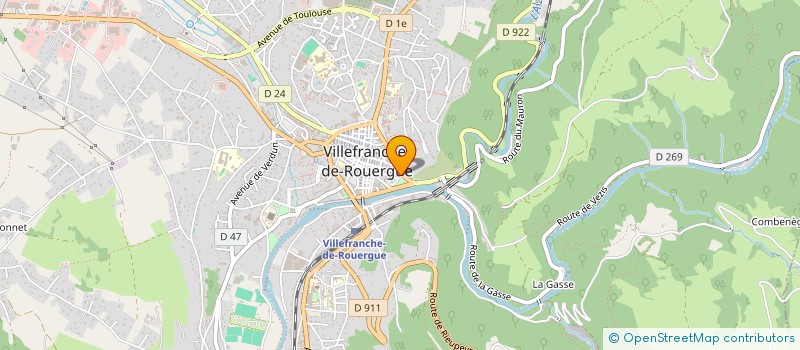 localisation de l'entreprise O2MS à VILLEFRANCHE-DE-ROUERGUE