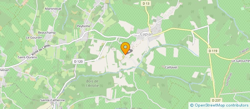 localisation de l'entreprise O2R PLATRERIE à CAPIAN