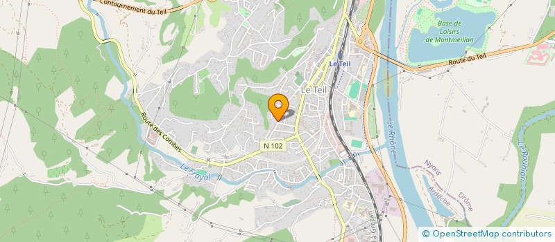 localisation de l'entreprise O2S  LE TEIL