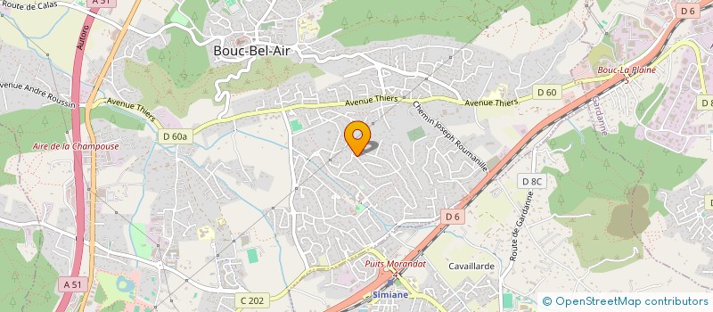 localisation de l'entreprise O2S à BOUC-BEL-AIR