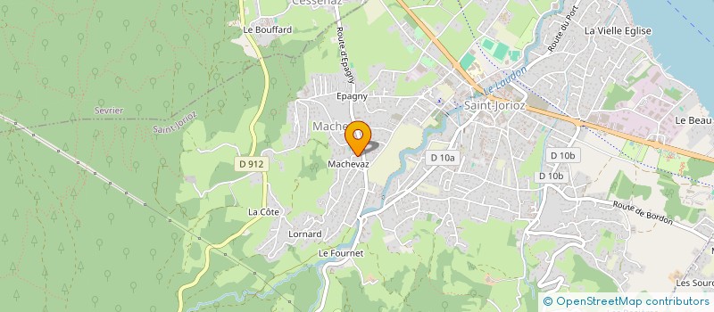 localisation de l'entreprise O2SENS à SAINT-JORIOZ