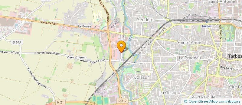 localisation de l'entreprise O3  TARBES