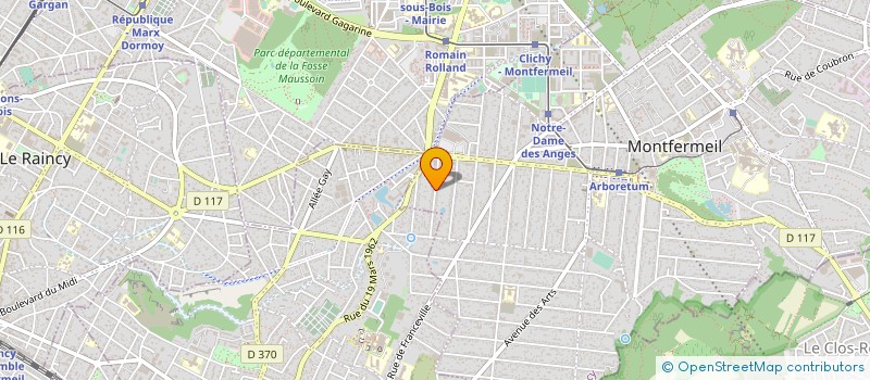 localisation de l'entreprise O3 à MONTFERMEIL