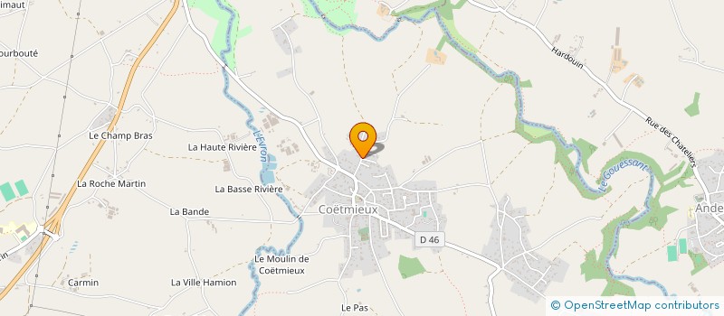localisation de l'entreprise O3 FRUITS DES VERGERS à COETMIEUX