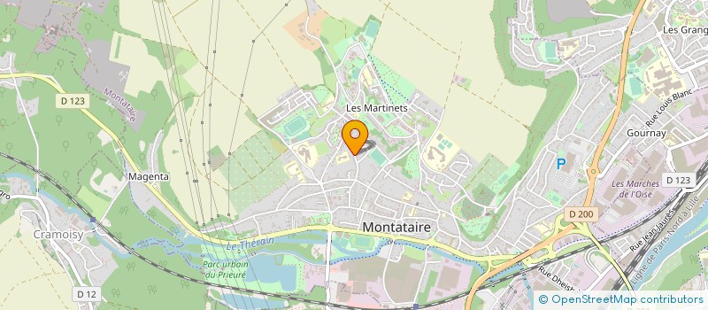 localisation de l'entreprise O3 PEINTURE  MONTATAIRE