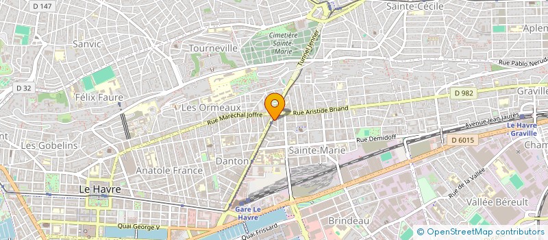 localisation de l'entreprise O3B à LE HAVRE