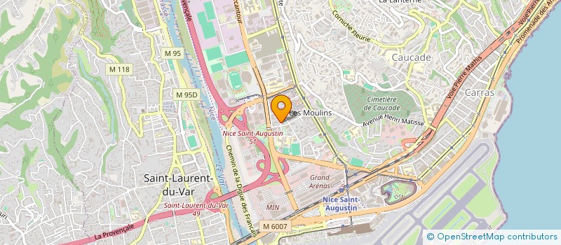 localisation de l'entreprise O3B à NICE