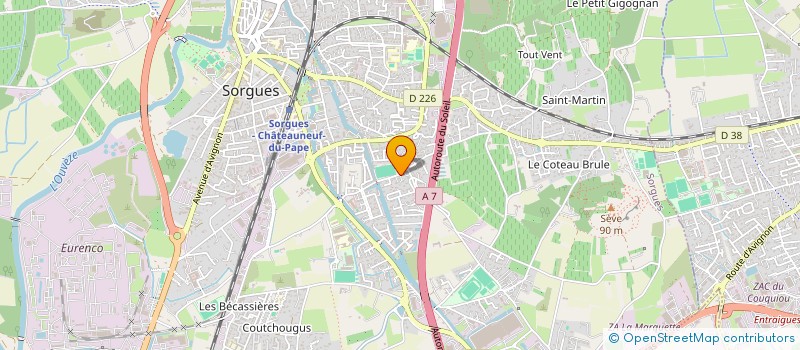 localisation de l'entreprise O3G  SORGUES