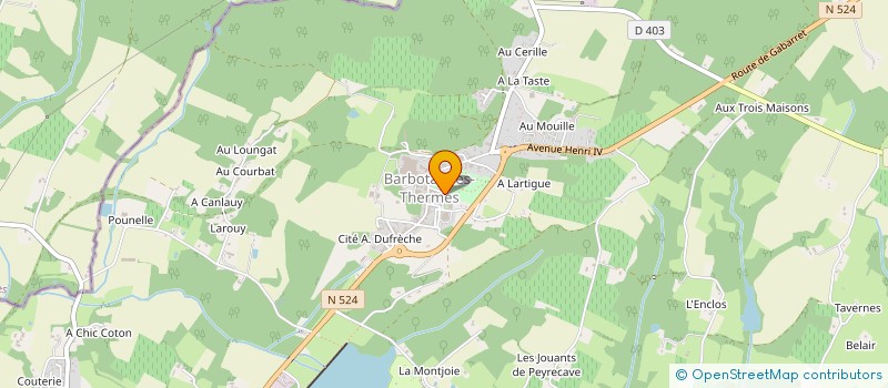 localisation de l'entreprise O3M  CAZAUBON