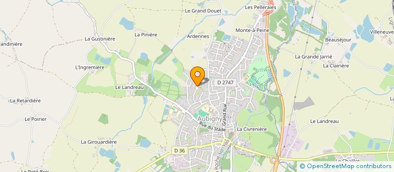 localisation de l'entreprise O3Z EVENTS à AUBIGNY-LES CLOUZEAUX