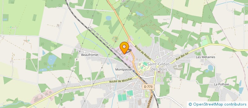 localisation de l'entreprise O7SENS à SAINT-GILDAS-DES-BOIS